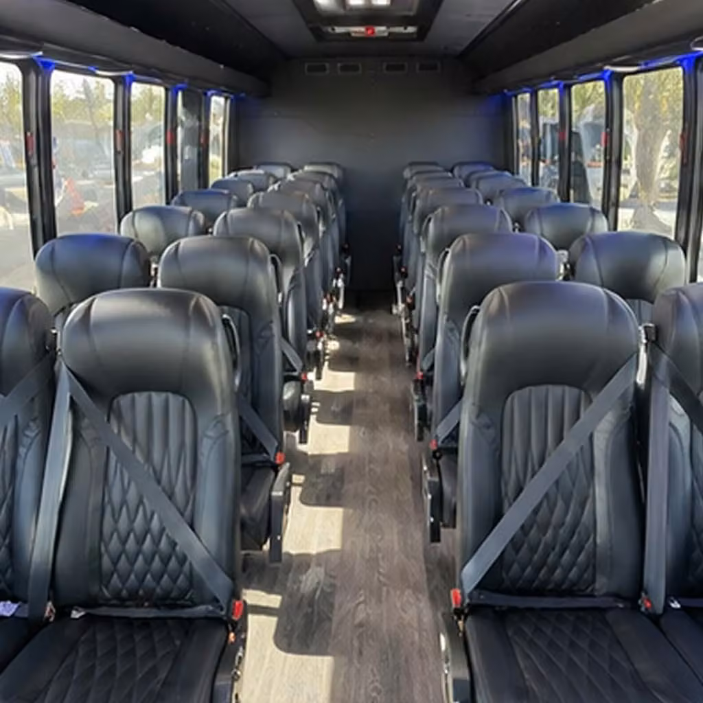 28 passenger minibus interior