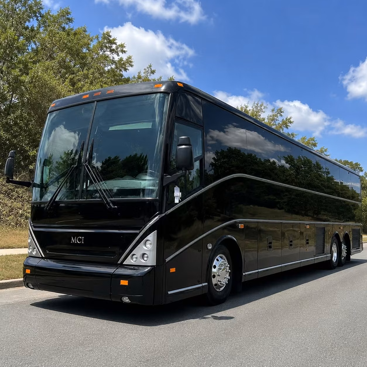 anchorage charter bus rental exterior