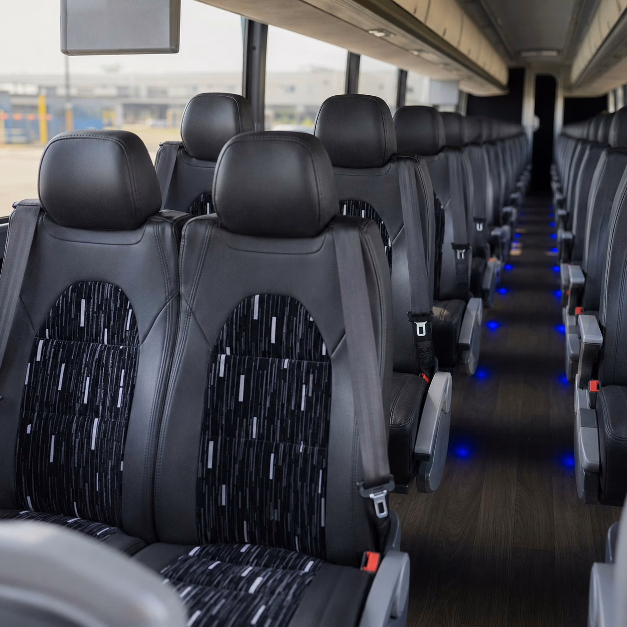 anchorage charter bus rental interior