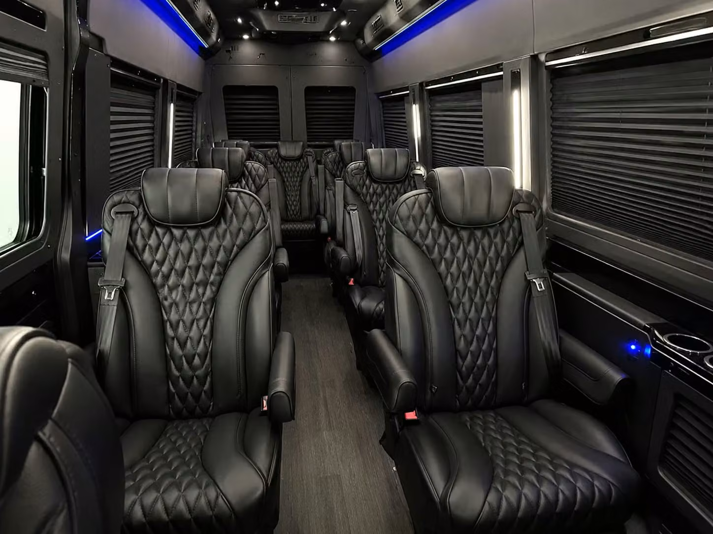 sprinter van with driver inside